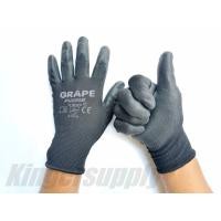 ราคา ถุงมือไนล่อนเคลือบPUสีดำGRAPE PU200B มาตรฐานCE 1คู่ แพค ถุงมือไนล่อนแบบทอ เคลือบด้วยวัสดุโพลียูรีเทนเต็มฝ่ามือ กระชับคล่องแคล่วขณะทำงาน (20365216174)