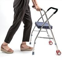ราคา จัดส่งทันที Walker อุปกรณ์ช่วยหัดเดินสำหรับผู้สูงอายุ ผู้ป่วย ผู้ที่เดินไม่สะดวก สินค้าคุณภาพญี่ปุ่น Choco Hardwear walker ช่วยเดิน ไม้เท้า 4 ขา (18646412074)