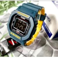 ราคา นาฬิกาข้อมือ CASIO ยักเล็ก DW 5600HR 1DR สายทูโทน สีดำ สีเเดง ตั้งเวลาให้เดิมฟรีกล่อง (13457997794)