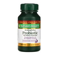 ราคา Exp11 2024 Natures Bounty Acidophilus Probiotic แอซิโดฟิลัสโพรไบโอติก 1กระปุก 2กระปุก 100 เม็ด (21108607073)