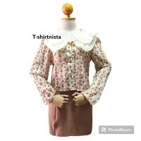 ราคา Pee ka nong เสื้อลายดอก คอบัวแขนยาว ช T SHIRTNISTA (19232372382)