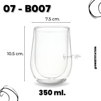 ราคา แก้วน้ำสองชั้น Double Wall Glass แก้ว แก้วน้ำ ขนาด 80 400ml แก้ว2ชั้น มีผนัง2ชั้น ดีไซน์สวย แก้วมินิมอล แข็งแรง แก้ว ชา กาแฟ ทนความร้อนและเย็น (21087390139)