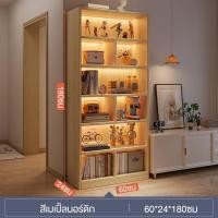 ราคา ชั้นวางหนังสือ ตู้โชว์ ตู้วางของ ตู้อเนกประสงค์มีหลายชั้น ขนาดเล็กประหยัดพื้นที่ ติดตั้งง่าย (21166240591)
