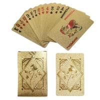 ราคา 55ชิ้นแผ่นฟอยล์สีทองกุหลาบสำหรับเล่นเกมกระดานสำหรับครอบครัวของครอบครัวไพ่พลาสติกกันน้ำสำหรับเทคนิคมายากลสะสมการพนัน (21171187897)