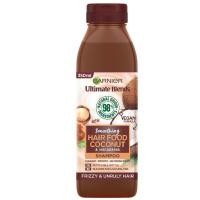 ราคา Garnier Ultimate Blends Smoothing Hair Food Coconut Shampoo For Frizzy Hair macadamia 350ml (20362424120)