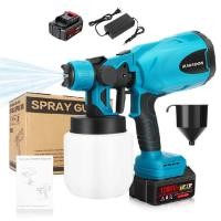 ราคา MANSOON Cordless Spray Gun 1 8mm Paint กาพ่นสีไฟฟ้าไร้สาย 400w Cordless Electric Spray (21353437389)