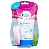 ราคา Veet In Shower Hair Removal Cream Sensitive 150ml (17153167553)