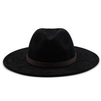 ราคา หนังกลับสีทึบ Fedoras หมวกปานามาหมวกสักหลาดสำหรับผู้ชายหมวกแจ๊ซหมวกคาวบอยสำหรับผู้หญิงและผู้ชายฤดูหนาวหมวกผู้ชาย Im62407860หมวกปีกกว้างกว้าง (19891605521)