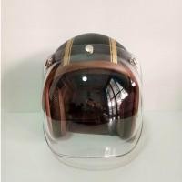 ราคา AVEX หมวกกันน็อควินเทจคลาสสิค รุ่นLB HIGH สีดำด้านคาดทอง คิ้วนำ้ตาล ผ้านำ้ตาล พร้อมชิวBUBBLE สีใส (130270428)