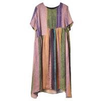 ราคา XITAO Dress Elegant Striped Print Women Dress (20221962823)