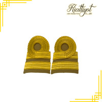 ราคา บ่าข้าราชการ อินทรธนูข้าราชการชุดกากี สีเหลืองทอง ดิ้นอินเดีย บ่ากากีบั้งข้าราชการ (21236145918)