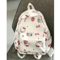 ราคา กระเป๋าเป้สะพายหลัง Hello Kitty สำหรับผู้หญิงกระเป๋าผ้าใบแบบสบายๆกระเป๋าลายการ์ตูนกระเป๋าสะพายไหล่ (21232595001)