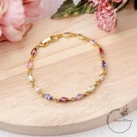 ราคา สร้อยข้อมือเพชรสี สีทับทิม สีแดง ข้อมือแฟชั่น พร้อมส่ง (19517352506)