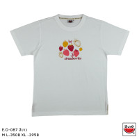ราคา แตงโม SUIKA เสื้อยืดคอกลมแขนสั้น ลายสตอเบอร์รี่ E O 087 (20956313191)