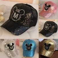 ราคา Musbeauty เด็กเด็กชายหญิงเลื่อมมิกกี้หมวกเบสบอลปรับได้ Snapback ฤดูร้อน Peaked (10111030386)