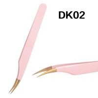 ราคา DEERCAND ความแม่นยำสูงที่มีคุณภาพสูงคีมขนตากุหลาบทองสแตนเลสต่อขนตาคีมเครื่องมือคีมป้องกันไฟฟ้าสถิตย์ (19960832183)