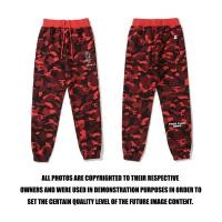 ราคา BAPE X FAZE CLAN กางเกงขายาวกางเกงสีแดงลายพราง M 3XL (19015507910)
