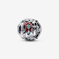 ราคา Pandora 925 sterling silver Disney The Nightmare Before Christmas Charm fit pandora bracelet 2022 women fashion DIY fine jewelry Christmas gift for girlfriend (16628476410)