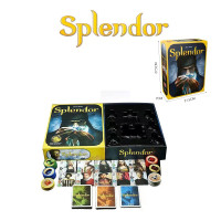 ราคา Splendor Board game อัญมณีหญิง เหรียญพลาสติก ภาษาอังกฤษ บอร์ดเกม เกมค้าเพชร (21319529514)
