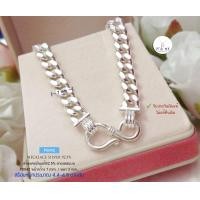 ราคา สร้อยเงินแท้92 5 ลายเลสแบน หน้ากว้าง 7mm หนัก 4 4 4 8 บาทตัน ยาว 22 24 นิ้ว งานไทย (17816228241)
