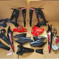 ราคา ชุดสี wave100x wave125x สีแดงดำ เฟรมรถ เวฟ100x (19772753502)