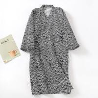 ราคา Japanese cotton gauze bathrobe men big yards kimono robe in the spring and autumn summer pajamas with thin paragraph bathrobe sweat steaming clothes (15672564029)