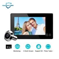 ราคา กล้องตาแมวช่องตาแมวดิจิตอล4 3นิ้วกล้องวงจรปิดอิเล็กทรอนิกส์อัจฉริยะมุมกว้างสำหรับความปลอดภัยในบ้านพร้อมบัตร TF SD 32G (21171129077)