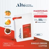 ราคา Alto Coffee เมล็ดกาแฟ คั่วกลาง MARIPOSAS Colombia มาริโพซัส โคลอมเบีย 200g (20331265126)