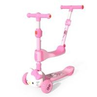 ราคา Mesuca Mickey Hello Kitty 3D Pattern สกู๊ตเตอร์สามล้อสำหรับเด็กน่ารัก 3 ใน 1 สกู๊ตเตอร์พับได้นั่งได้ Rideable สกู๊ตเตอร์ล้อกระพริบ สกูตเตอร์ Scooter (14604259925)