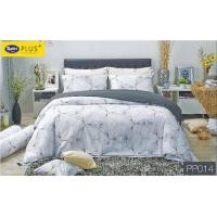ราคา ผ้าปูที่นอนซาตินพลัส Satin Plus รหัสสินค้า PP014 ลายริ้วสีกราฟฟิก ขาว เทา ขนาด 3 5ฟุต 5ฟุต และ 6 ฟุต สำหรับที่นอนสูง 14 นิ้ว (3897040145)
