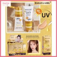 ราคา JH3745 HASAYA GIRL Golden Edition SPF50 มี UVA UVB กันเเดดทองคำ ครีมกันเเดดผสมรองพื้น ช่วยบำรุง ขนาด 60 มล (19307288634)