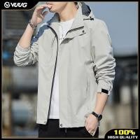 ราคา VUUG Jacket Men Men S Hooded Jacket Black Jacket Zip Casual Jacket Windbreaker Men S Windproof Jacket (20719566667)