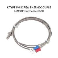 ราคา WTS K Type Thermocouple ก้านสแตนเลส Thermocouple 0 5M 5M สายThermocouple 0 400C เซ็นเซอร์อุณหภูมิ (9552104675)