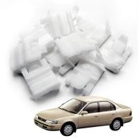 ราคา กิ๊บยางรีดน้ำประตู พลาสติก 10 ชิ้น โตโยต้า โคโรล่า สีขาว สำหรับ Toyota Corolla AE100 92 92 95 96 Corona ปี 1991 1995 (963066340)