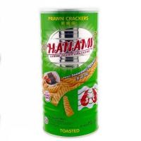 ราคา ฮานามิ ข้าวเกรียบกุ้ง HANAMI PRAWN CRACKERS HOT CHILLI ORANGE 110g 1ลัง บรรจุ 12 กระป๋อง ราคาพร้อมส่ง (20676485132)