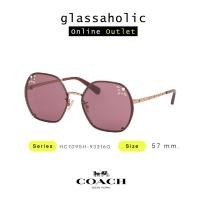 ราคา ลดกระหน่ำ แว่นกันแดด COACH รุ่น HC7095H ทรงเหลี่ยม สีชมพูเข้ม มีลาย น่ารักๆ (20123703134)