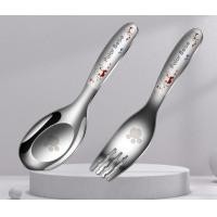 ราคา ช้อนส้อม เด็ก สแตนเลส ลายการ์ตูน เกรด 316 อย่างดี (19457292098)