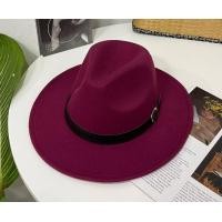 ราคา หมวกสานปานามา ผ้าสักหลาด แต่งคาดเข็มขัด สินค้าพร้อมส่งB079 (17771509773)