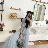 ราคา FLAT2112 FF0031 LADY DIANA DRESS เดรสยาว เดรสชั้น สวยหรู ใส่เที่ยว ออกงาน มีโบว์ ผูกไทด์ แบรนด์แท้ พร้อมส่ง (19453739423)