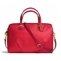 ราคา กระเป๋าถือ COACH แท้ ทรงหมอน ใบใหญ่ ไซส์หายาก หนังแท้ หนังนิ่ม สีสวย มีสายยาว มีหมุดที่ฐาน COACH 25296 TAYLOR LEATHER SATCHEL Red (20940741526)