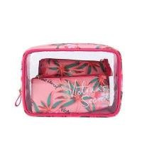 ราคา victoria secret 3pscset Fashion waterproof PVC Coin Cosmetic Makeup Bag Purses (15113783504)