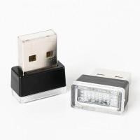 ราคา ใหม่ USB LED มินิไร้สายภายในรถโคมไฟชุดรถจัดแต่งทรงผมตกแต่งภายในบรรยากาศแสงสีขาว (629540419)