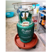 ราคา ที่รองถังแก็ส ฐานวางถังแก๊ส ฐานรองถังแก๊ส ที่รองถังแก๊ส มีล้อเลื่อน ใช้กับ ถังเเก๊ส15Kg ถังแก๊ส15กิโล พร้อมล้อ (8908560110)