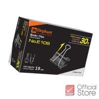 ราคา Elephant คลิปหนีบกระดาษ คลิปดำ No E108 E109 E110 E111 E112 จำนวน 1 กล่อง (20524124029)