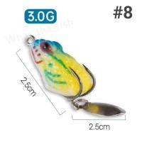 ราคา กบยางจิ๋ว 2 5cm 3g เนื้อยางเหนียวนุ่มไม่ขาดง่าย กบยางตีปลาช่อน กบยางราคาถูก ร้าน porpraewjung R106 (21277160246)