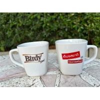 ราคา ขายคู่ 2 ใบ แก้วกาแฟเบอร์ดี้ สีขาว รุ่นหายาก สูง 9 cm ปากแก้วกว้าง 8 8 cm เนื้อเซารามิก พร้อมส่ง (21171479386)