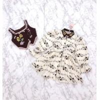 ราคา Letter Copper Set ชุดเซ็ต 2 ชิ้น เดรสสั้นสีครีมแขนยาว ปกสีน้ำตาลปักลาย กระดุมหน้า เสื้อสายเดี่ยวผ้าลินินนิ่มปักลาย (21332473836)