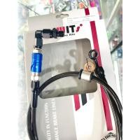 ราคา สายถักSwitแท้ พร้อมปลดวาล์ว สายหดำ สีวาวแดง น้ำเงิน ดำ ขนาด34 นิ้ว หัวเกลียวต่อตรง ข้องอ90 องศ สายเบรค บรรจุ1ชิ้นใส่เวฟได้ทุกรุน (14467436867)