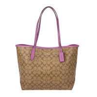 ราคา กระเป๋าสะพาย COACH แท้ Signature coated canvas สายหนังแท้ รุ่นใหม่ สวยมาก ใบใหญ่ มีช่องซิปด้านใน COACH 5696 CITY TOTE IN SIGNATURE CANVAS (6685766137)