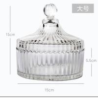 ราคา โถแก้วฝาปิด โหลใส่เทียนหอม กระปุกมีฝาปิด ถ้วยแก้ว No 3219 (20480321245)